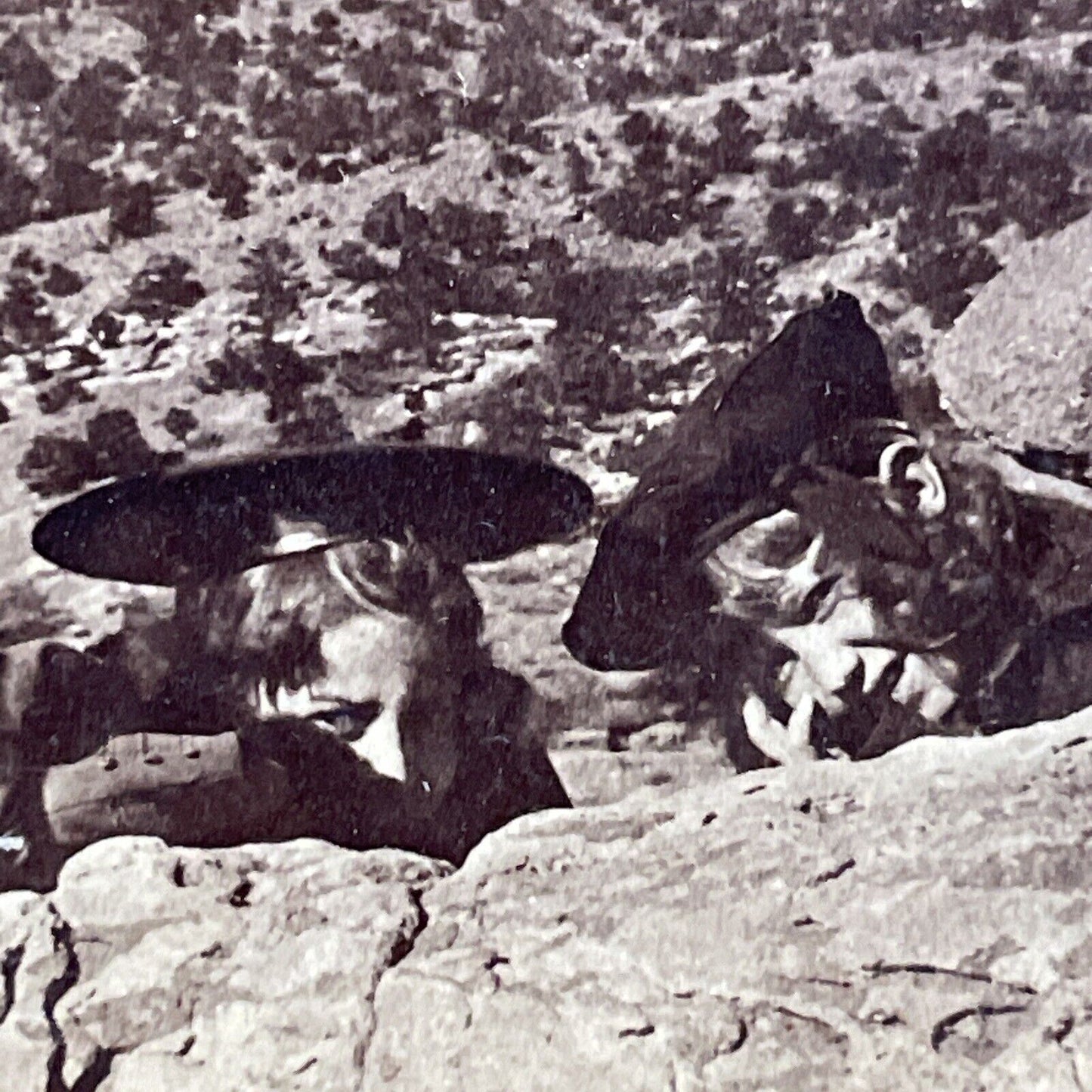 Antique 1901 Pikes Peak Garden Of Gods Colorado Stereoview Photo Card P5215