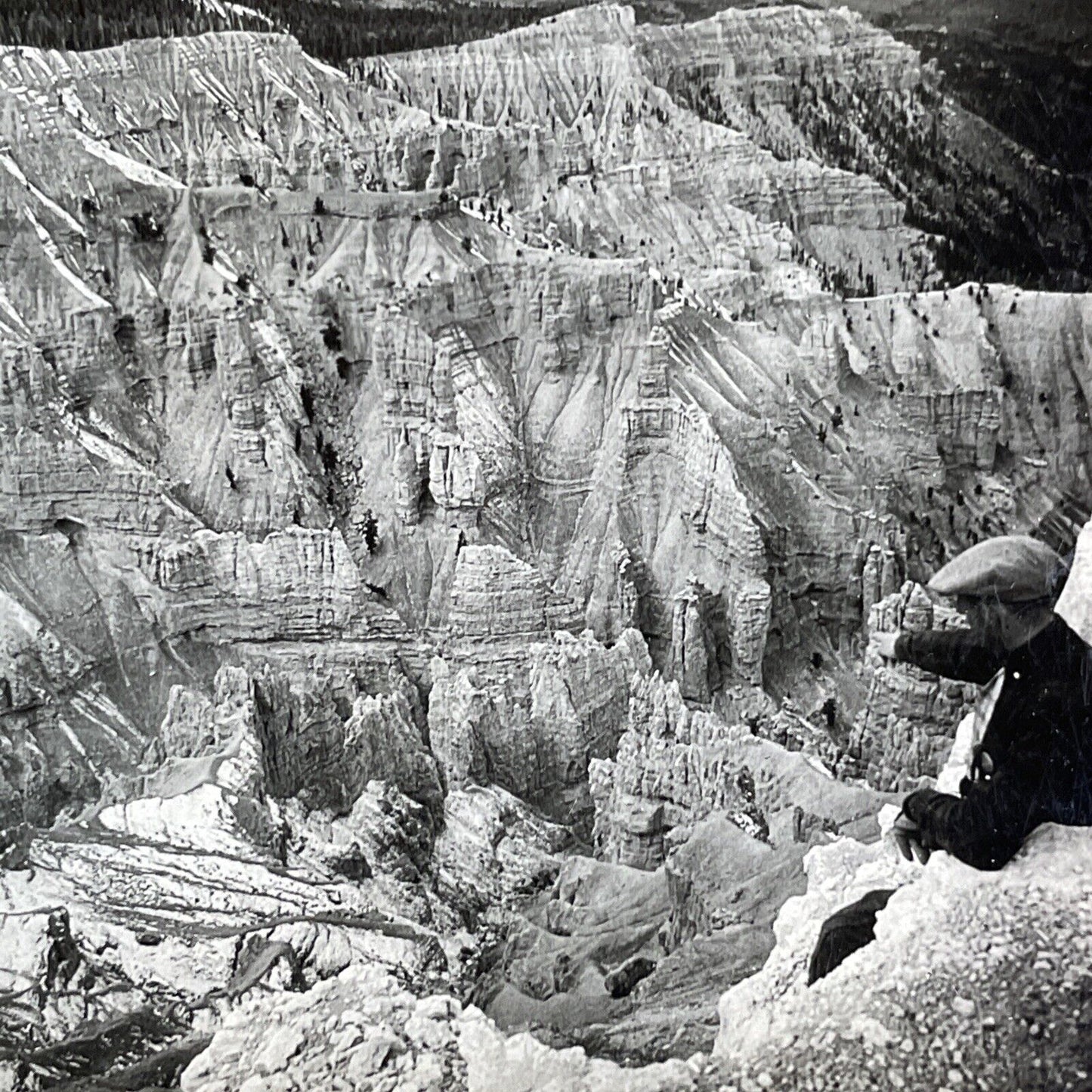 Cedar Breaks Park Utah Stereoview from Perfection Point Antique c1910s Y1192