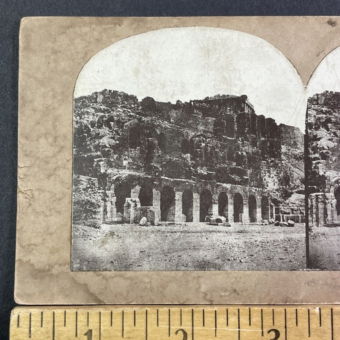 The Forum Rome Italy Ruins Unexcavated Stereoview Antique c1852 X1888