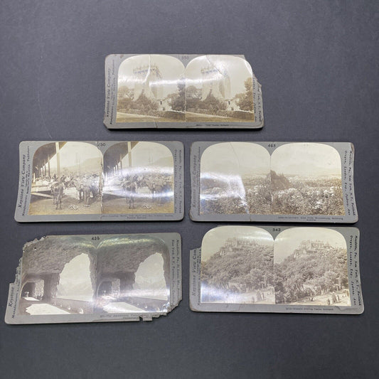 Lot Of Antique 1897-1910 Stereoview Photo Cards Keystone View Company P2245