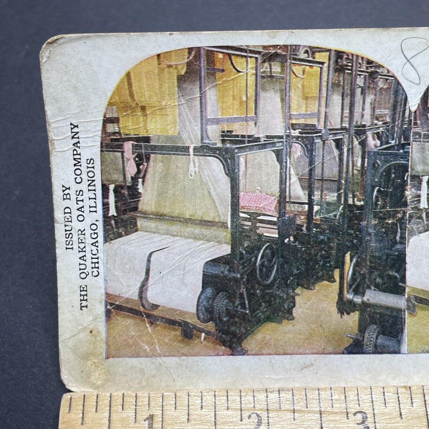 Antique 1906 Linen Factory In Belfast Ireland Stereoview Photo Card P1863