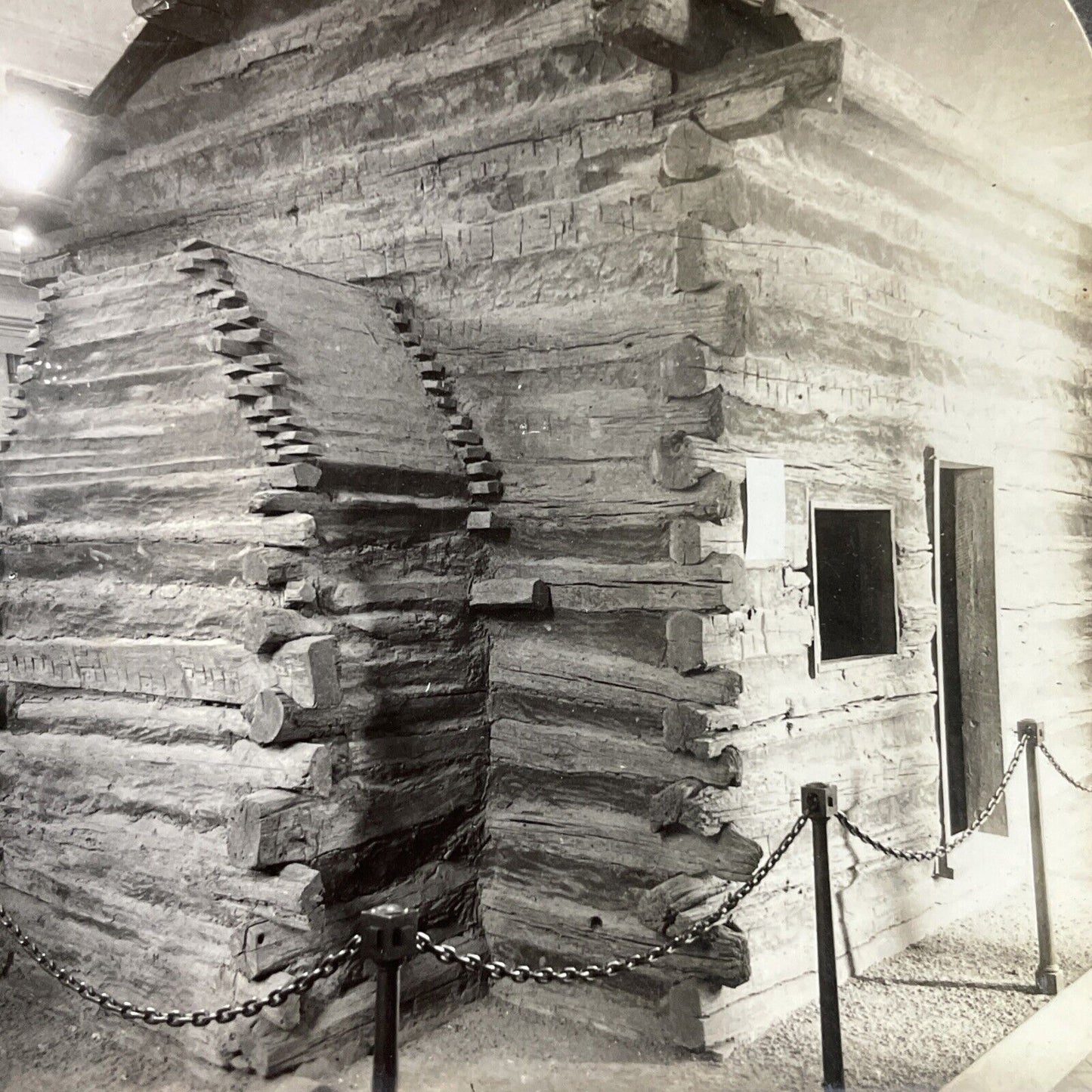 Antique 1910s Abraham Lincoln Place Of Birth Kentucky Stereoview Photo Card 4884