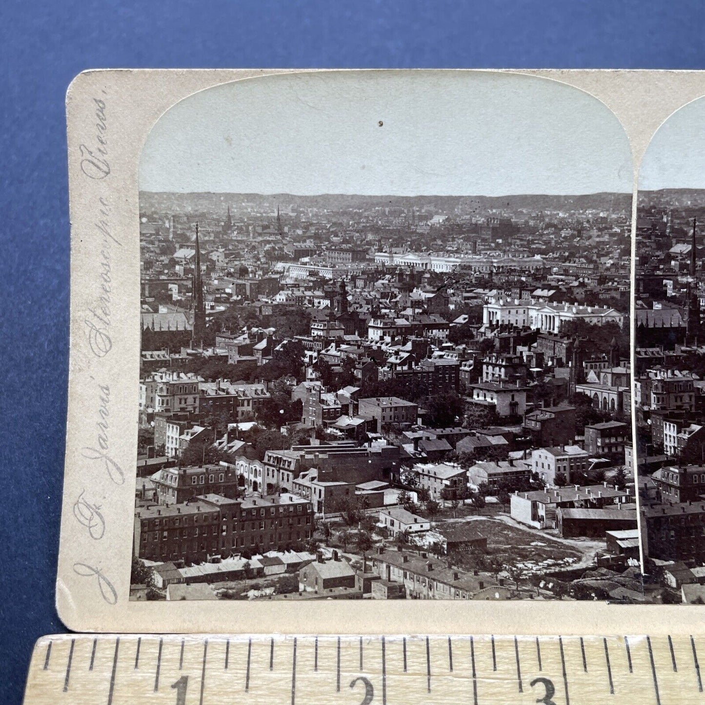 Antique 1890s Washington DC City View Stereoview Photo Card P2504