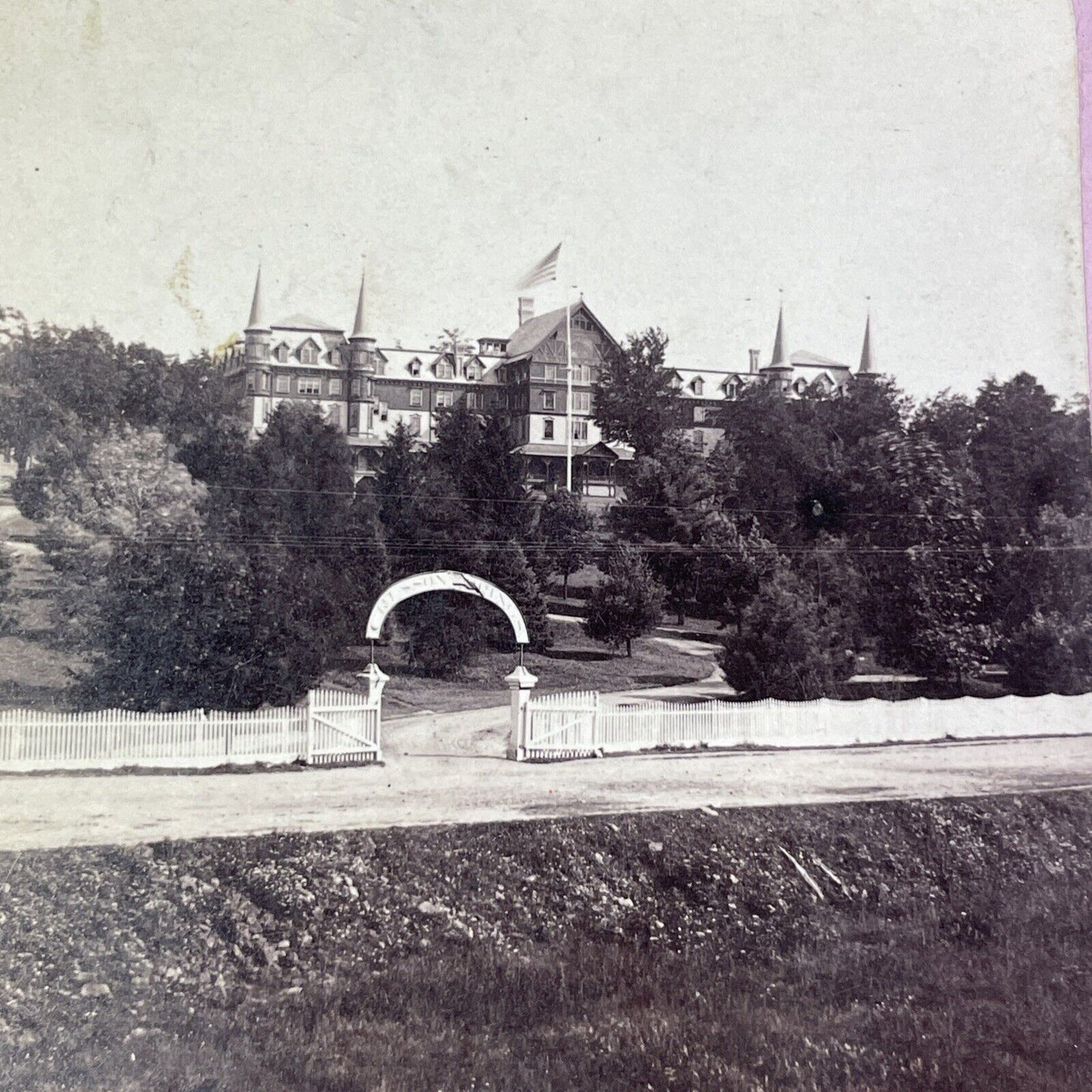Cresson Mountain House Pennsylvania Stereoview Antique c1860s Y441