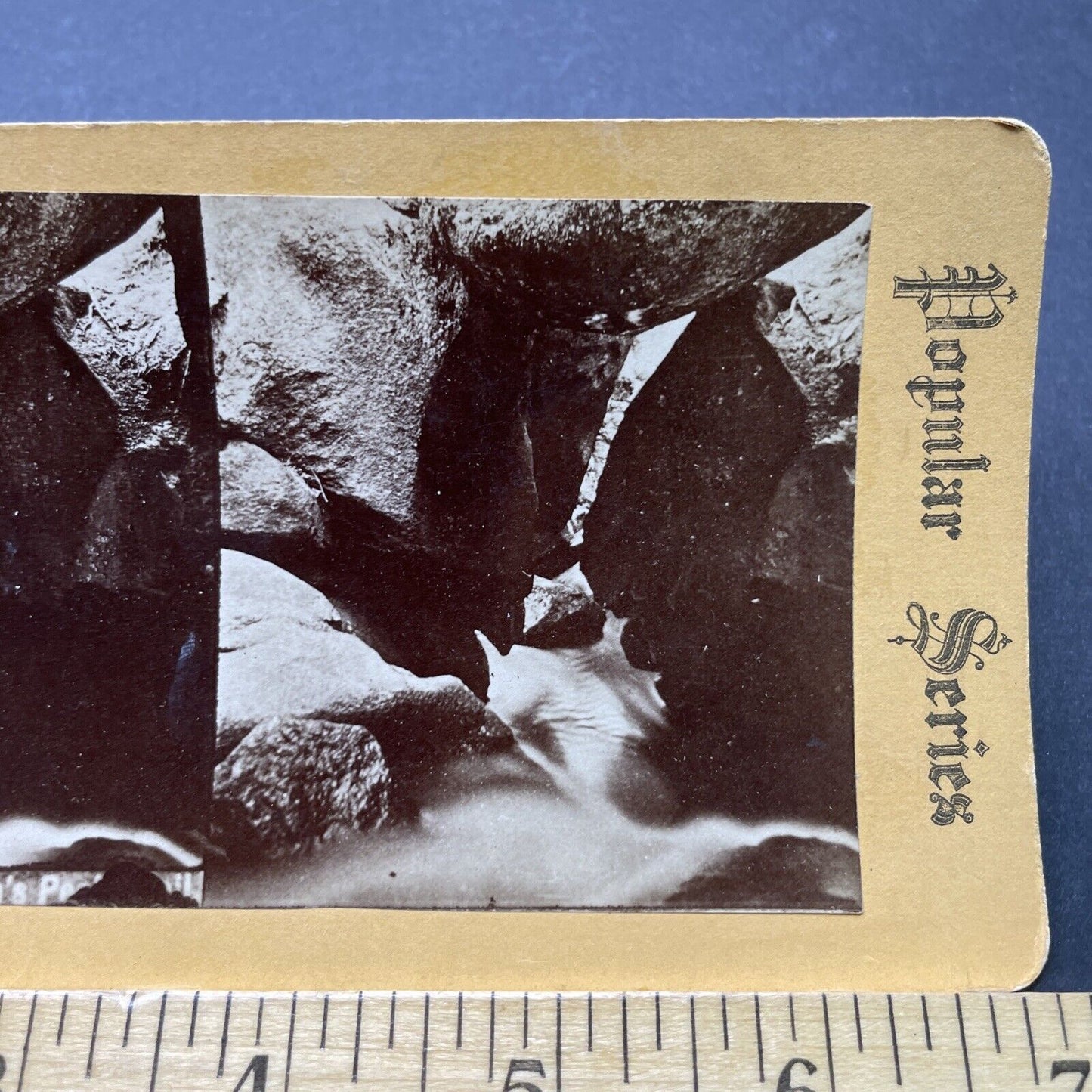 Antique 1870s Pikes Peak Caves Grotto Colorado Stereoview Photo Card P2483