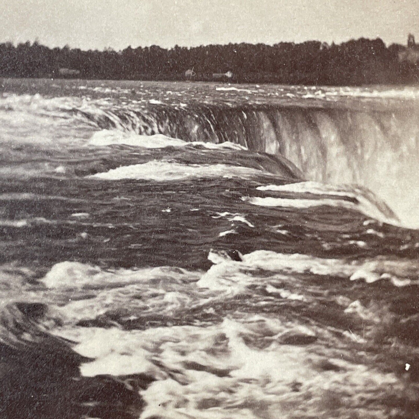 Rapids Above The Falls Stereoview Niagara Falls Charles Bierstadt c1870s Y1835