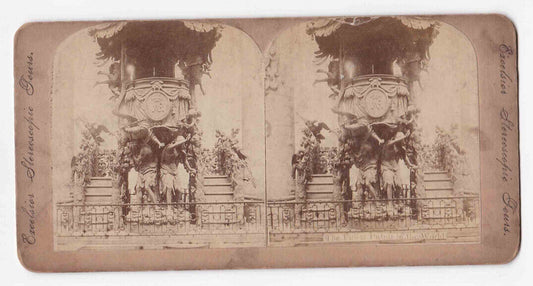 1870s Pulpit At Cathedral Of St. Michael & St. Gudula Brussels Stereo Card P266