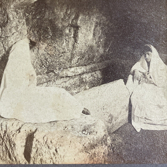 Antique 1897 The Tomb Of Jesus Christ Jerusalem Stereoview Photo Card P4409