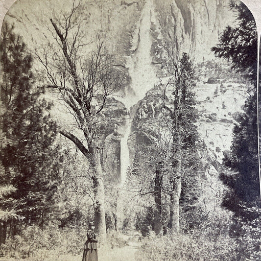 Antique 1894 Yosemite Falls California USA Stereoview Photo Card P4324