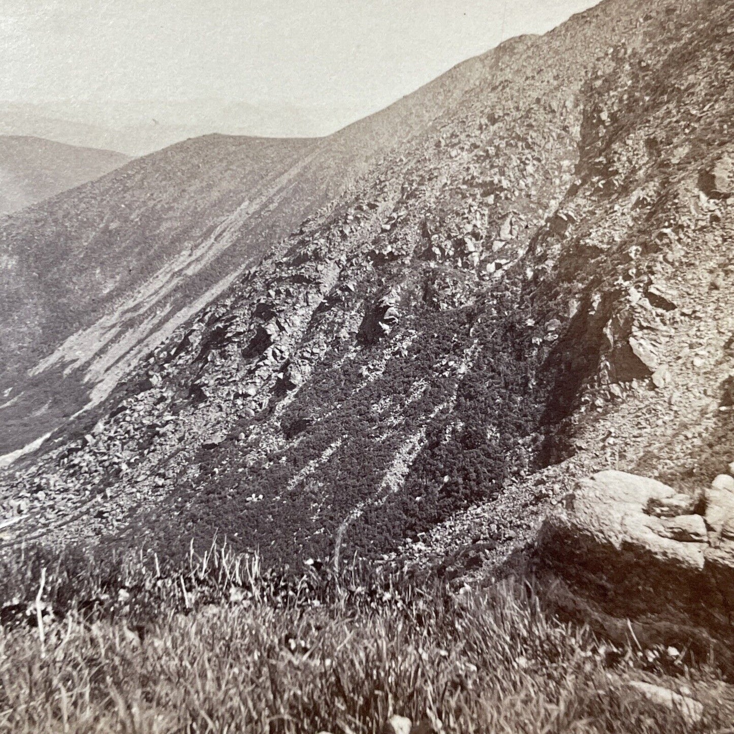 Antique 1867 Tuckerman Ravine New Hampshire Stereoview Photo Card V1787