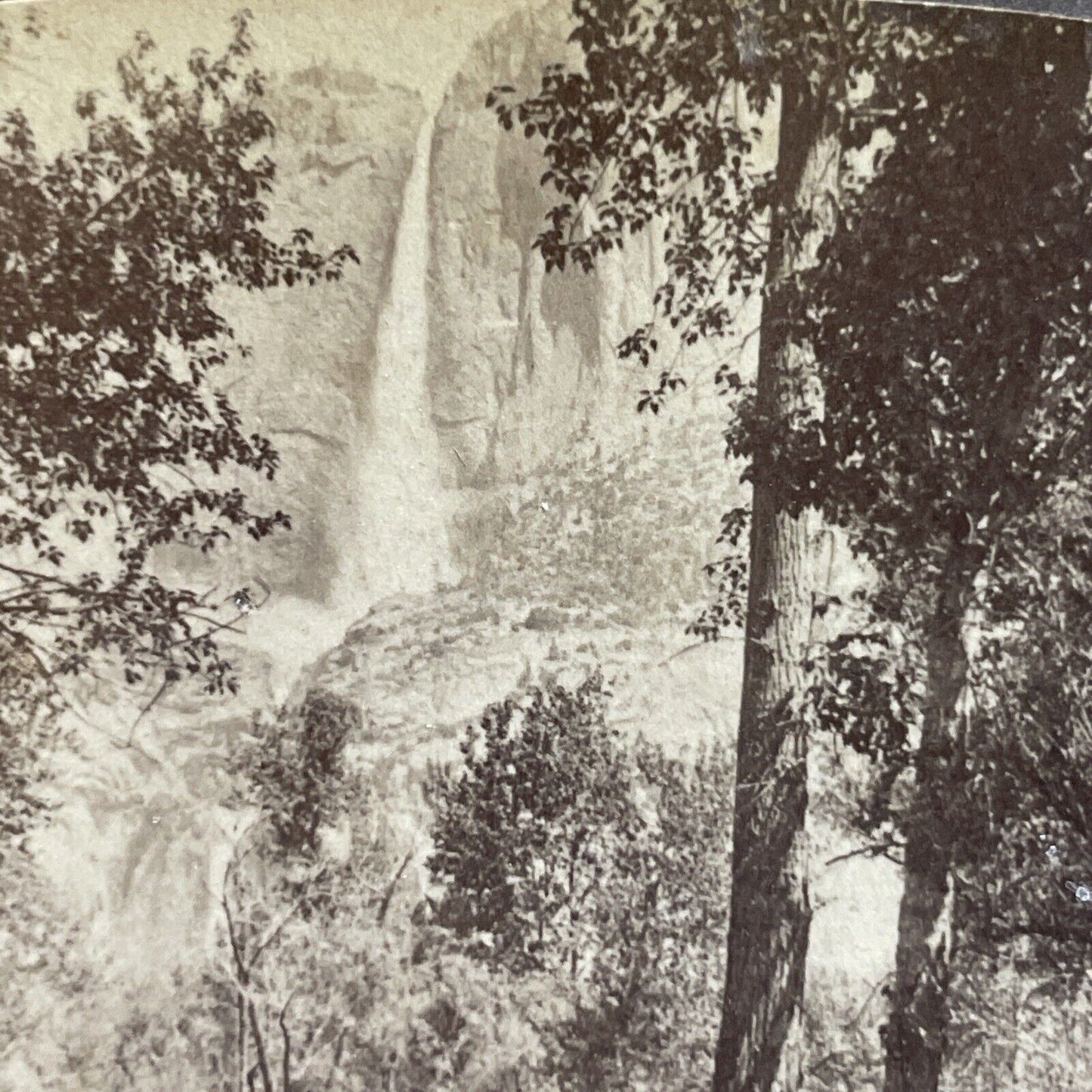 Antique 1902 Yosemite Falls California Stereoview Photo Card P3583