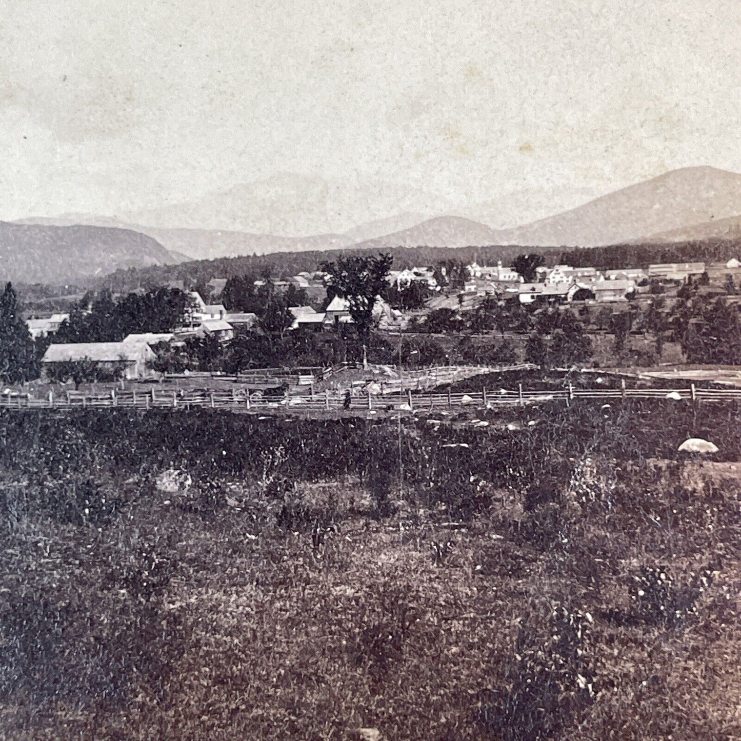 North Conway New Hampshire Stereoview J.P. Soule Antique c1870s Y867