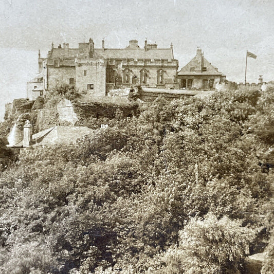 Antique 1902 Stirling Castle Scotland UK Stereoview Photo Card P2045