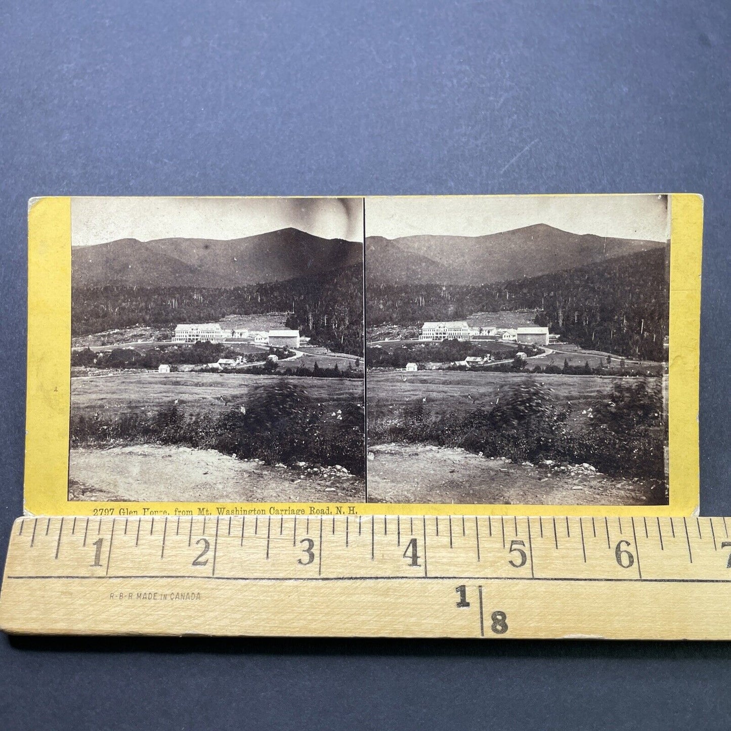 Antique 1870s The Glen House Mt Washington NH Stereoview Photo Card P2527