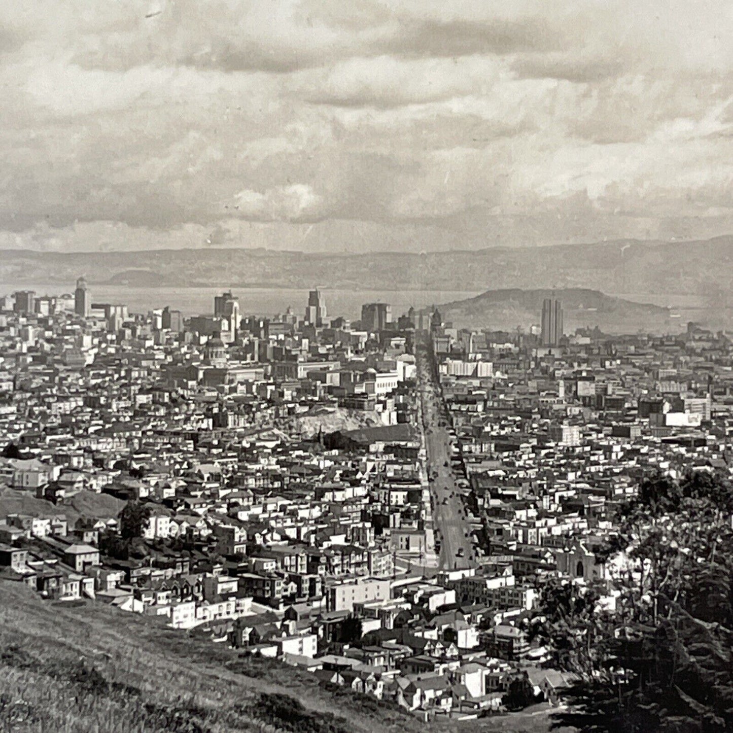 Market Street San Francisco California Stereoview Antique c1920s Y1029