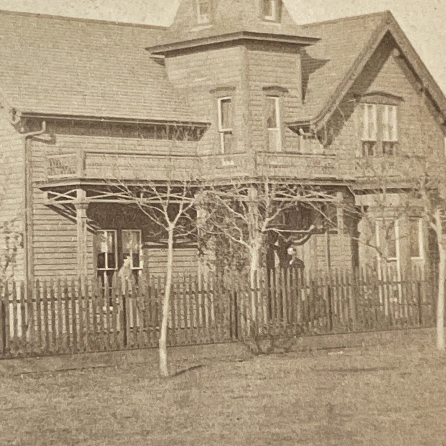 J.C. Williams Homestead Stereoview LaGrange Georgia Antique c1870 X2566