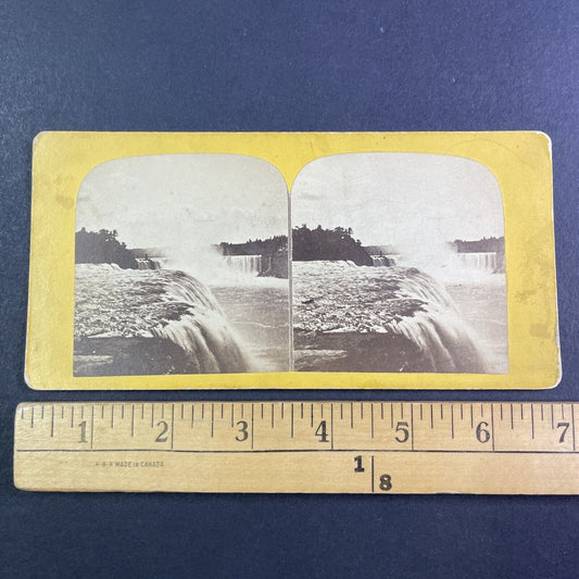 Vista View Niagara Falls Stereoview Merrimac Stereoscopic Antique c1870s Y2483