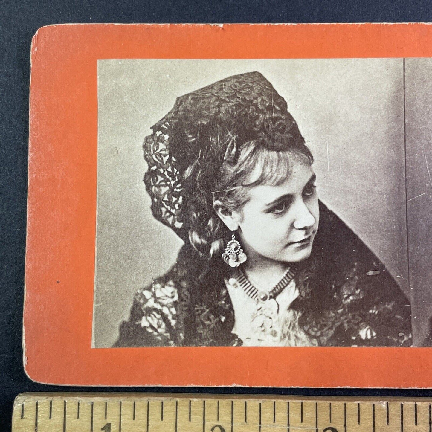 Actress Millie Cook Broadway Actor Stereoview Antique c1870 Y1324