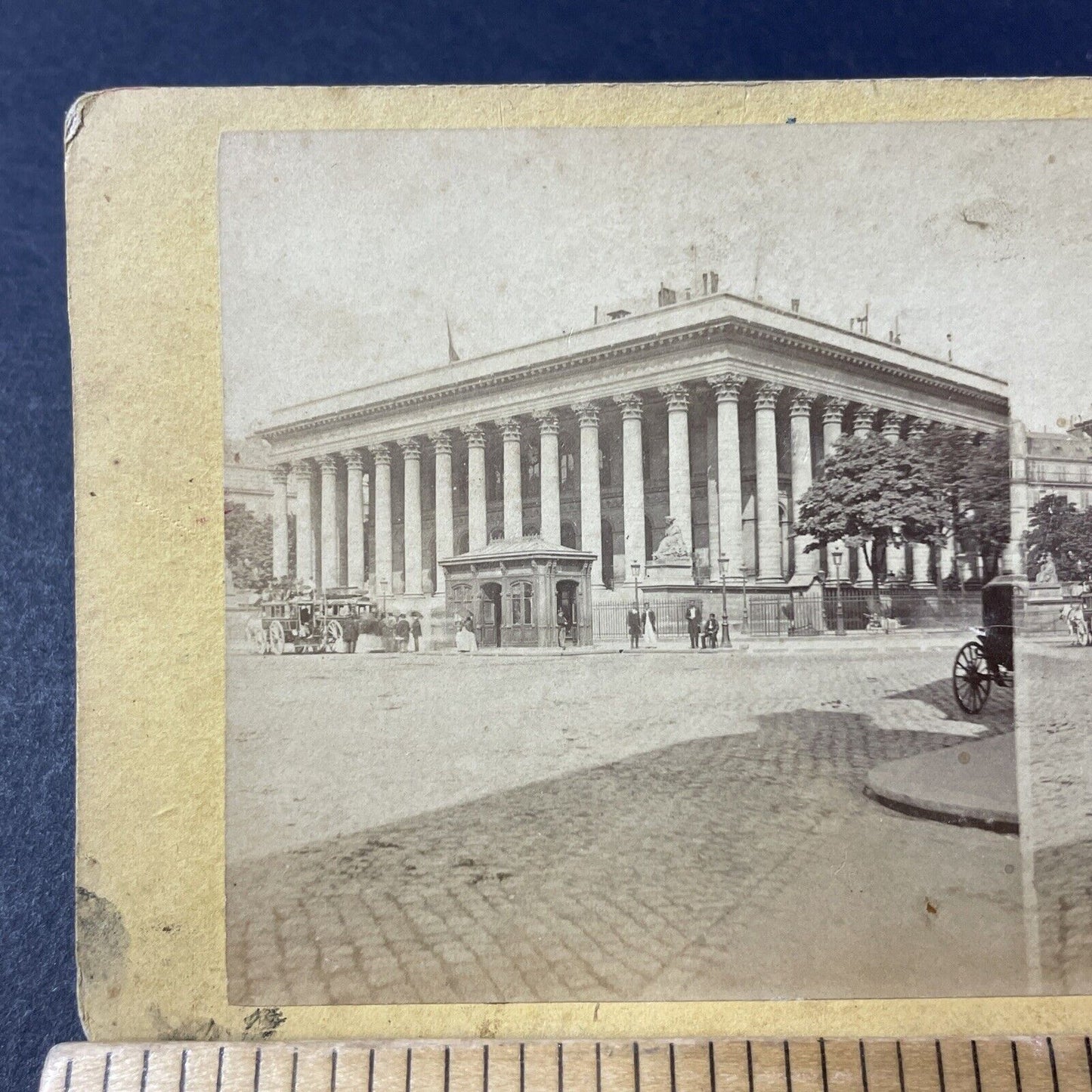 Antique 1870s The Paris Stock Exchange France Stereoview Photo Card P2460-11