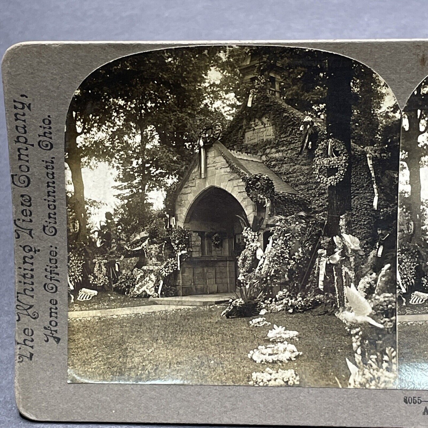 Antique 1901 President William McKinley's Grave Stereoview Photo Card P580-082