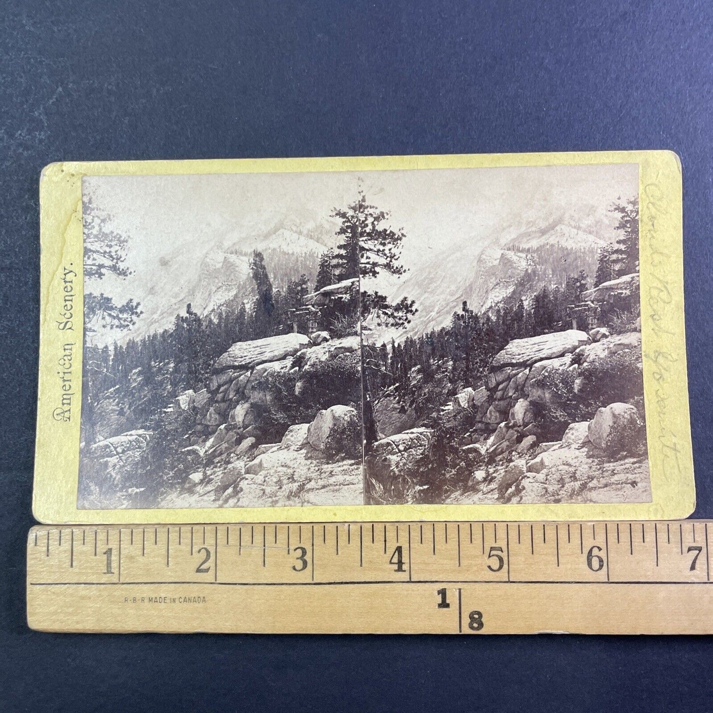 Clouds' Rest Yosemite Stereoview J. W. & J. S. Moulton Antique c1875 X3622