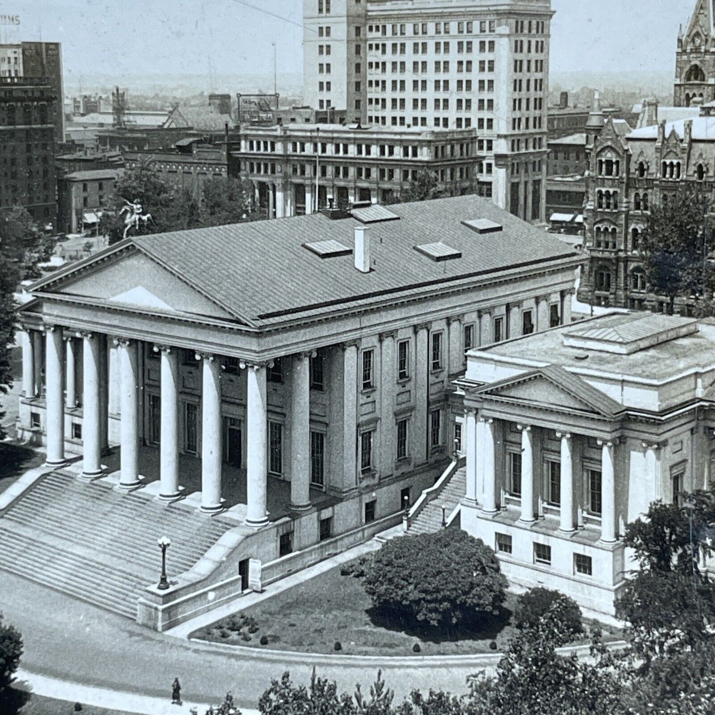 Antique 1929 Capitol Confederate States Richmond VA Stereoview Photo Card P1935