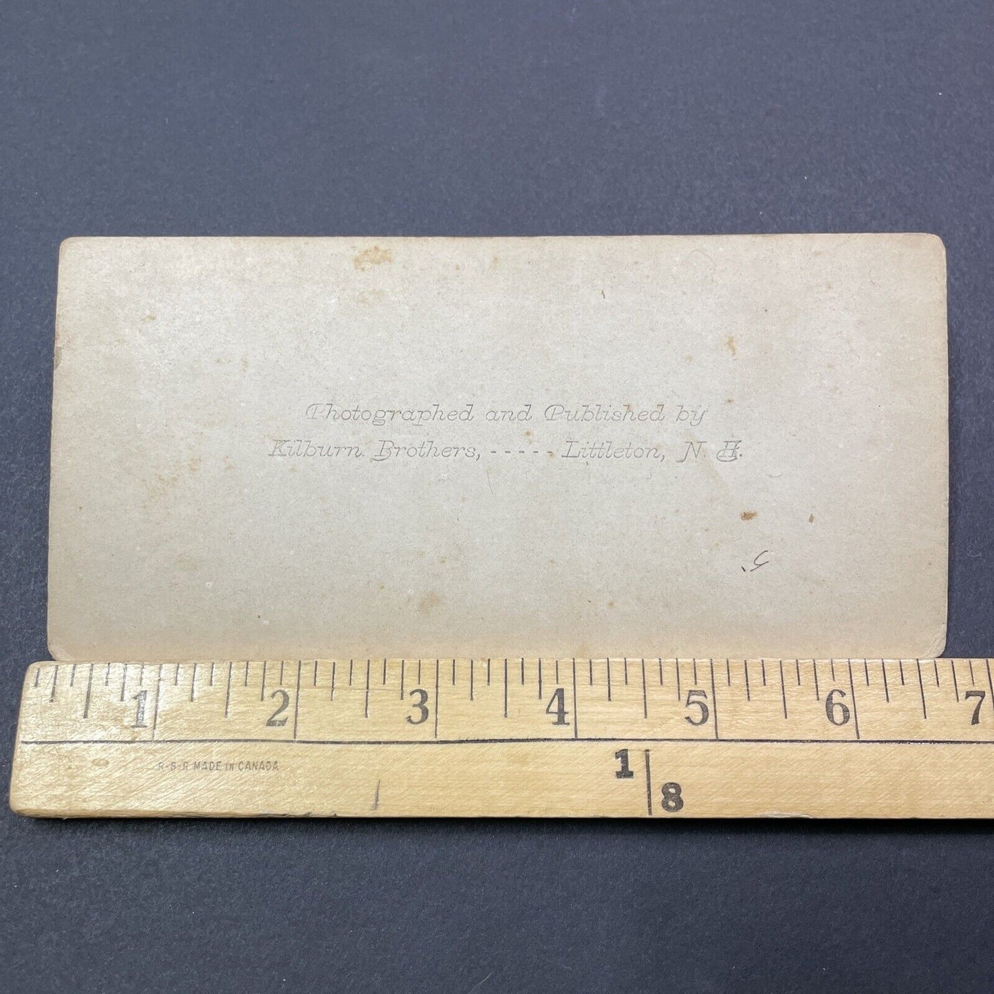 Antique 1870s Walkers Falls Franconia Notch NH Stereoview Photo Card V1947