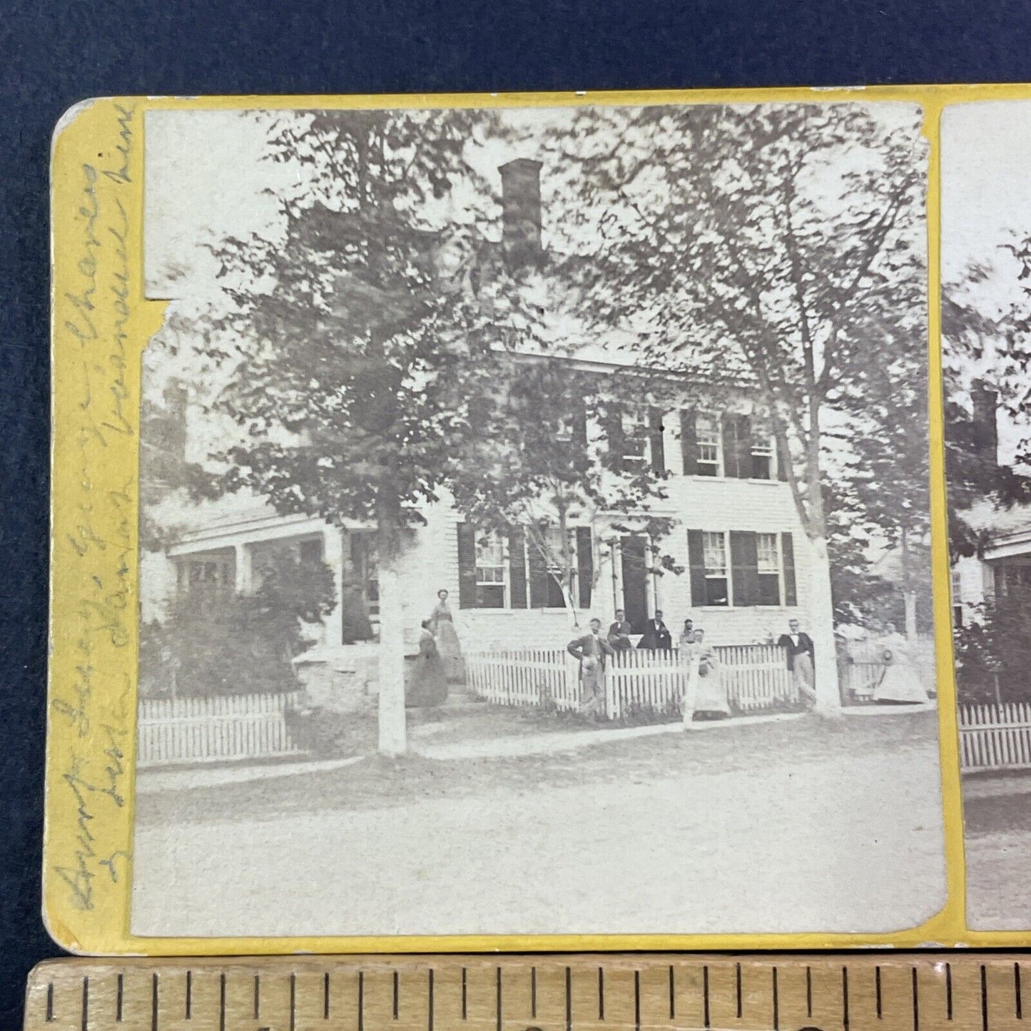 Mrs Charles Clark House Stereoview Portland Maine Antique c1869 X957