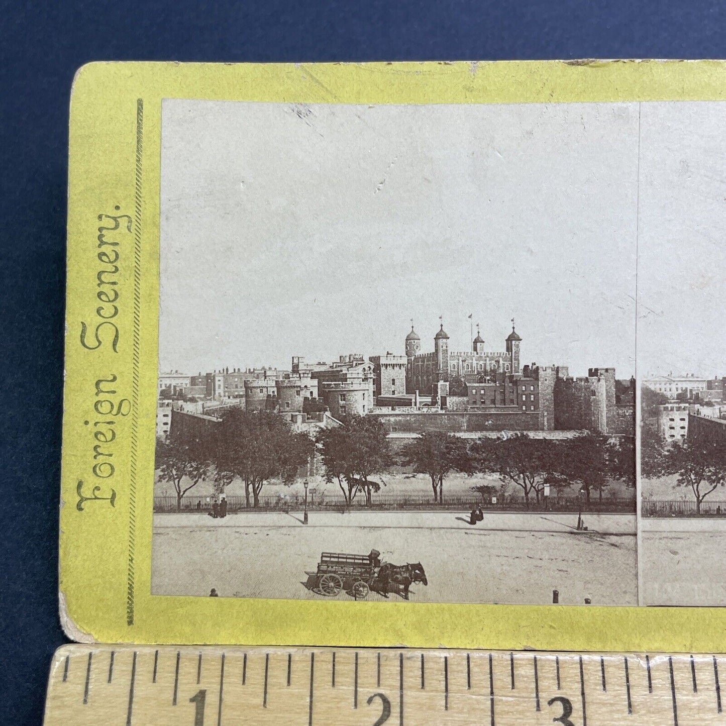 Antique 1870s Tower Of London England UK Stereoview Photo Card V480