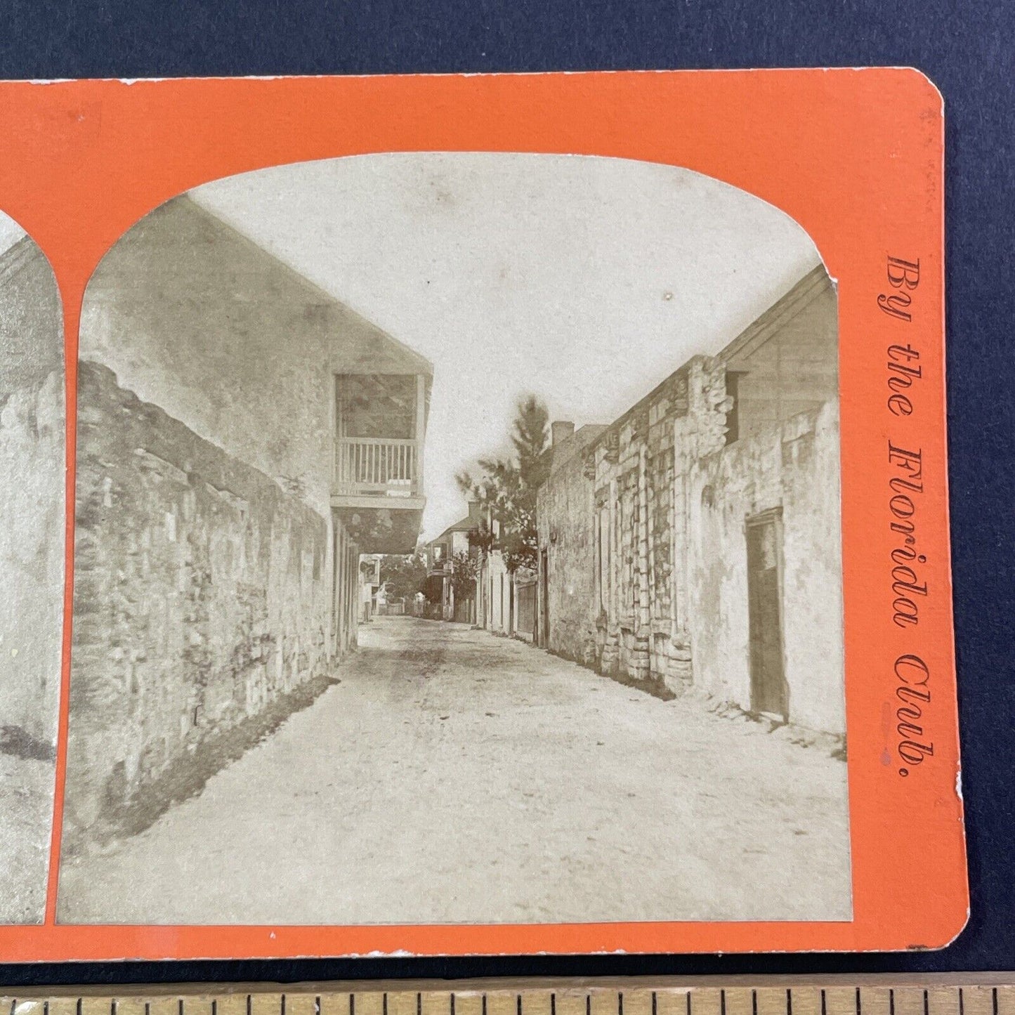St. George Street St. Augustine Florida Stereoview Antique c1875 Y045
