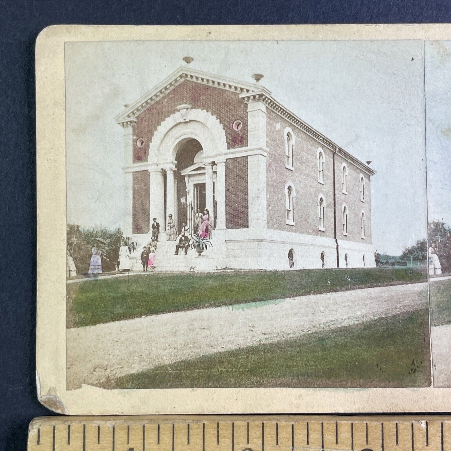 Stephen and Peter Sachs Museum Stereoview St. Louis MO Antique c1865 X3851