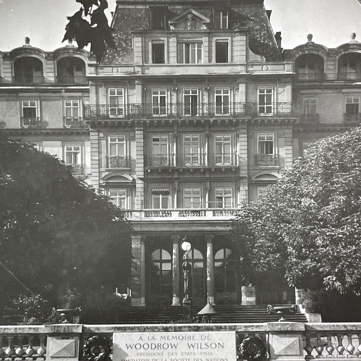 The League of Nations Stereoview Geneva Switzerland Antique c1930 Y2180