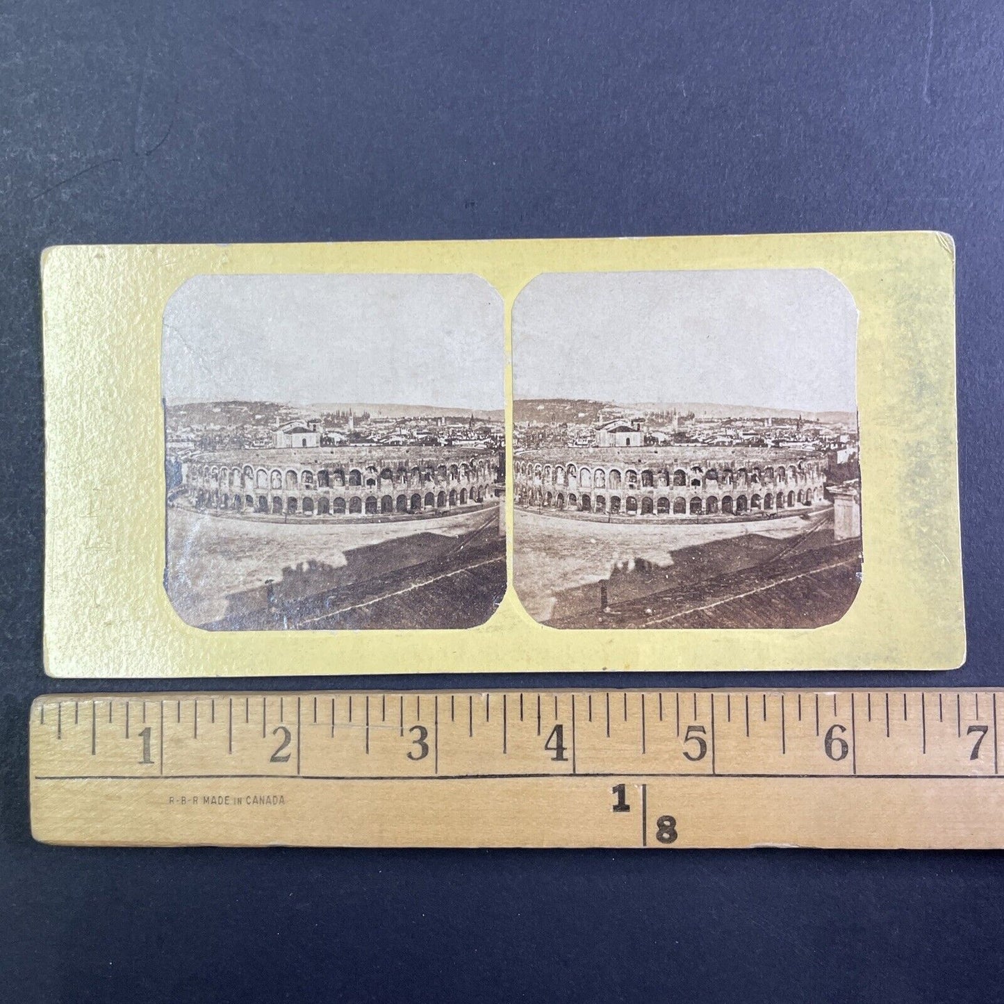 Arena Verona Coliseum In Verona Italy Stereoview Antique c1870 X3243