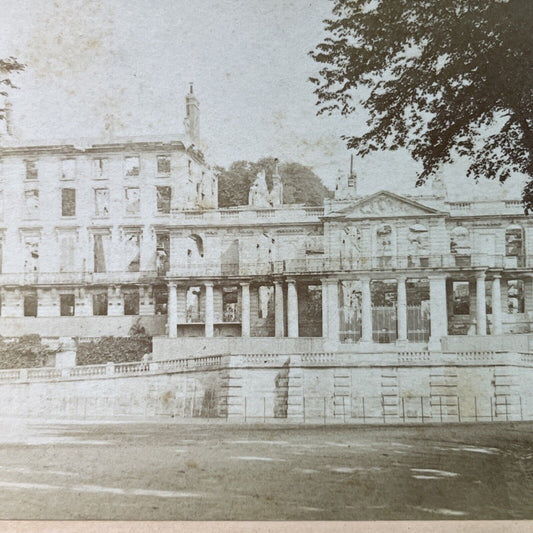 Antique 1884 Chateau de Saint-Cloud Paris France Stereoview Photo Card P3326