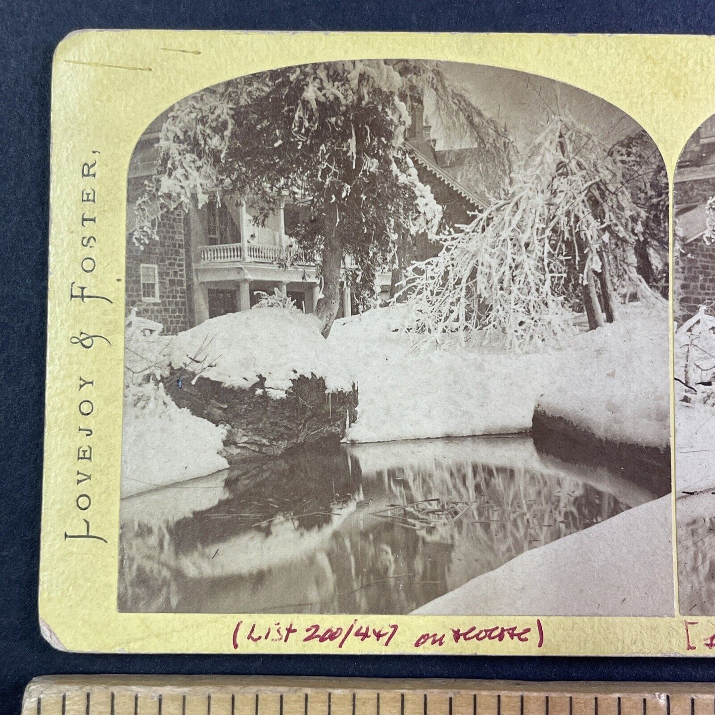 Barnett's Table Rock House Stereoview Niagara Falls Antique c1870 Y2527