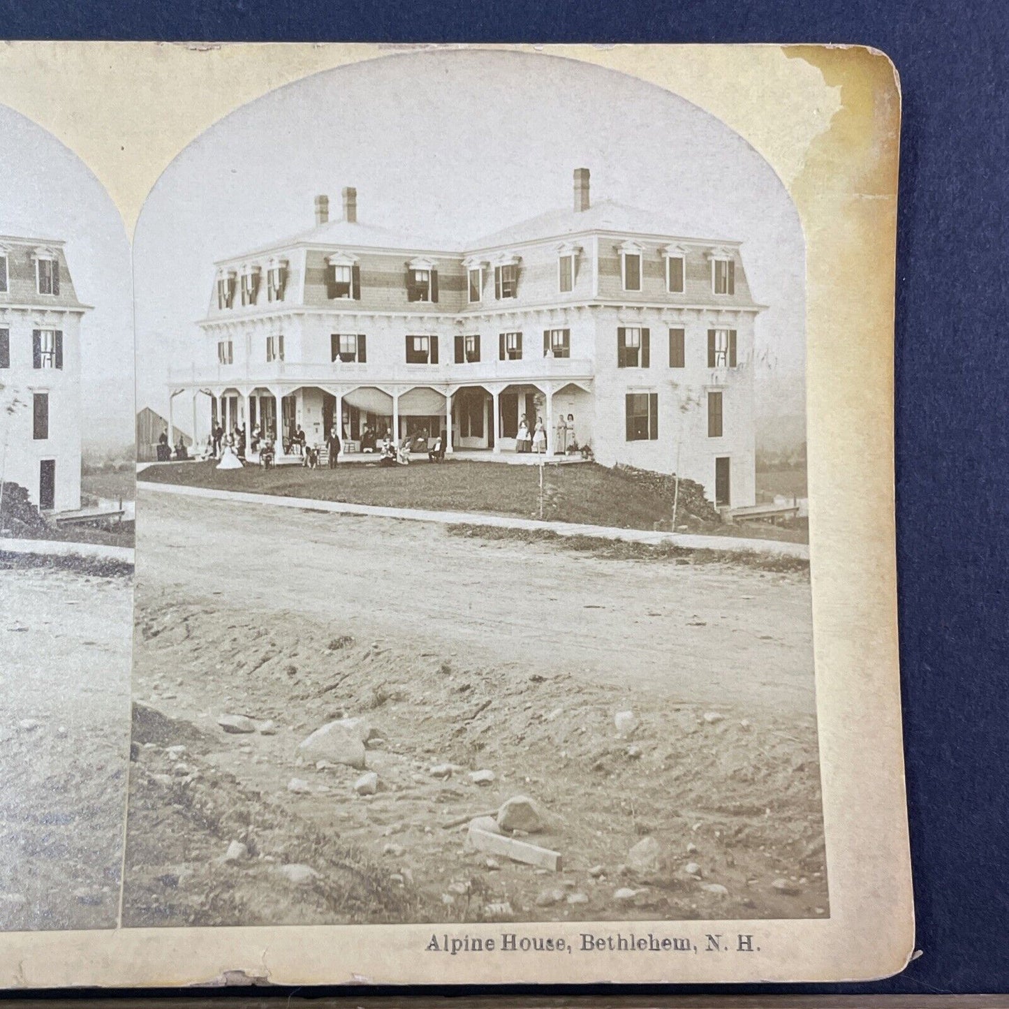 The Alpine House Stereoview Bethlehem New Hampshire Antique c1870s Y1473