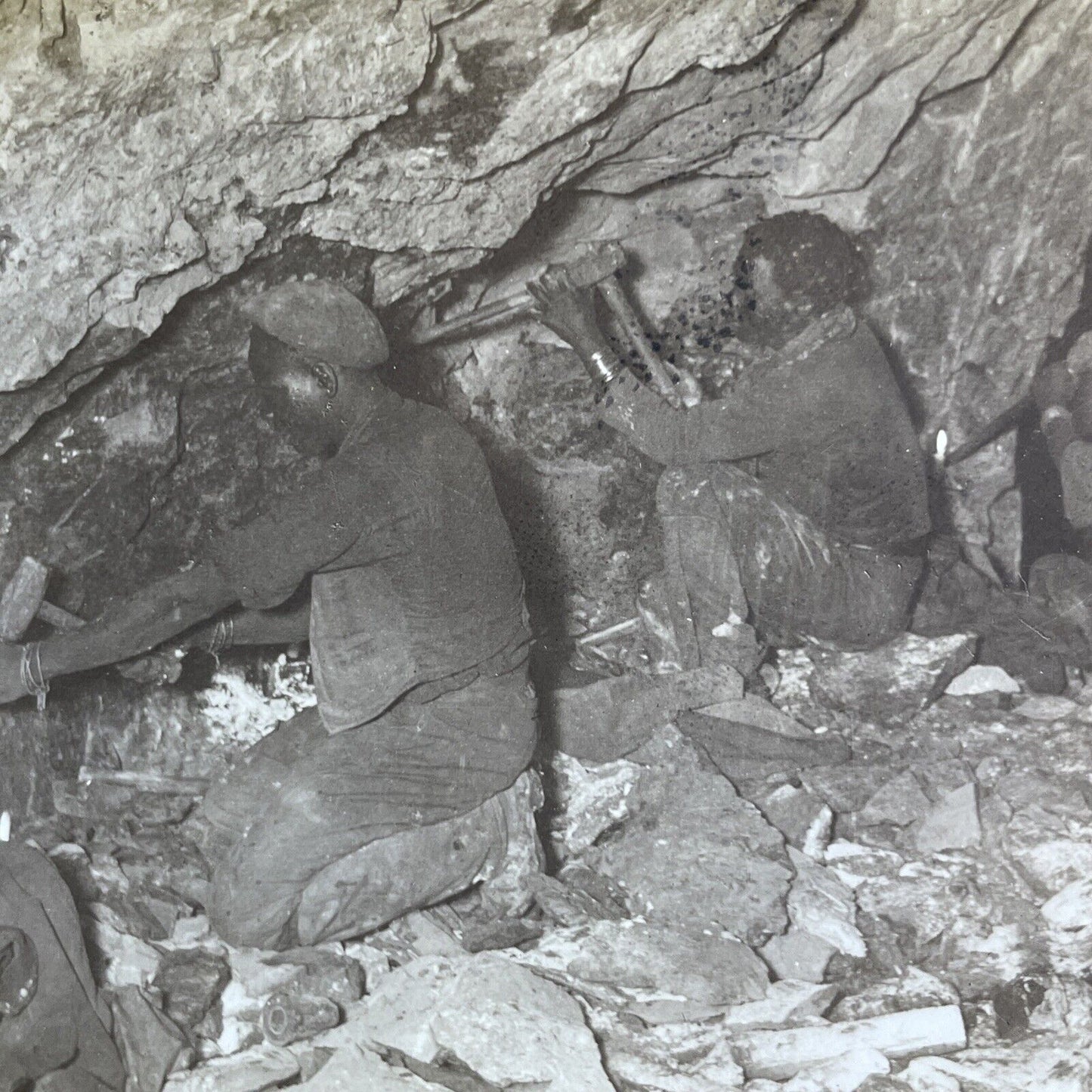 Antique 1901 Gold Mining Johannesburg South Africa Stereoview Photo Card P2134