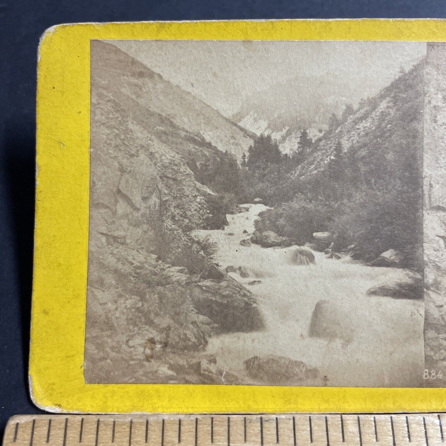 Antique 1870s St. Bernard Pass Valais Switzerland Stereoview Photo Card P5183