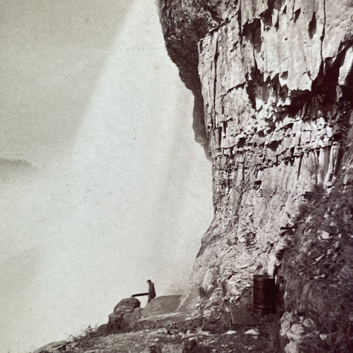 Niagara Falls Cave of the Winds Stereoview George Curtis Antique c1870 Y2435