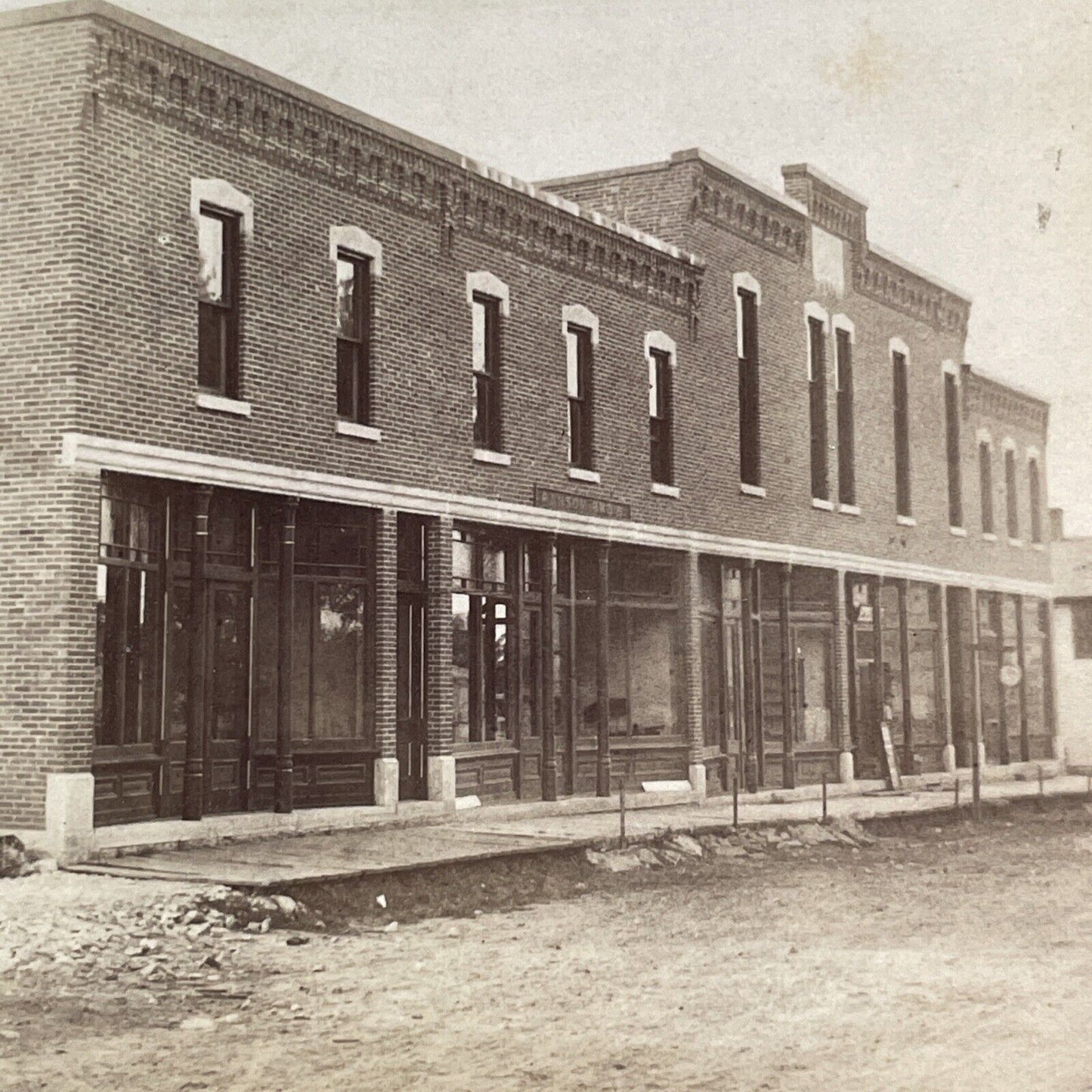 Ransom Brothers Store Stereoview Ransomville? New York? Antique c1870 X4249
