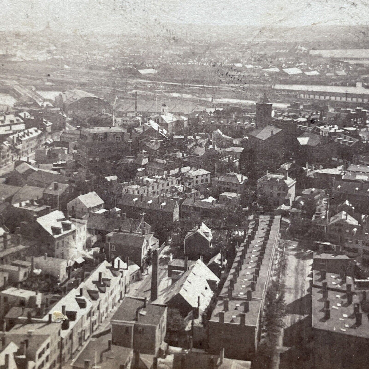 Antique 1870s City View Of Boston Massachusetts Stereoview Photo Card P2525