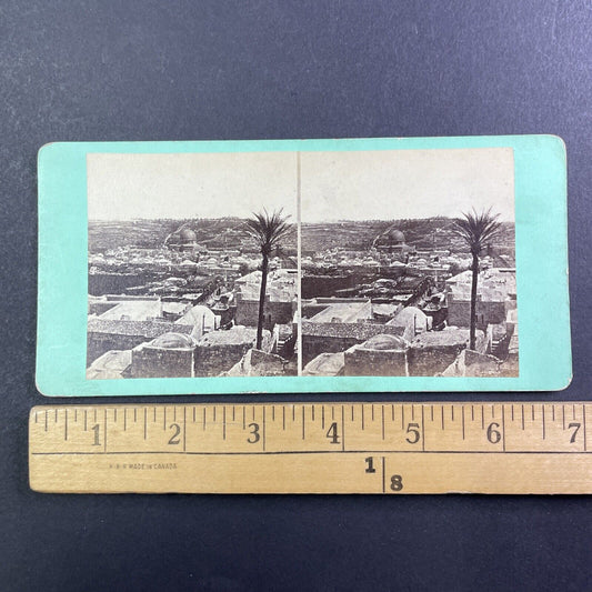 Mosque of Omar Jerusalem Israel Palestine Stereoview Salt Print c1860 Y453