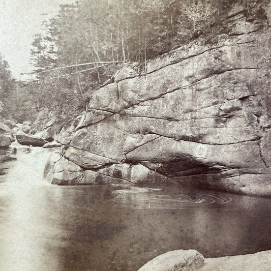 Antique 1870s The Mirror Pool North Conway NH Stereoview Photo Card V1779