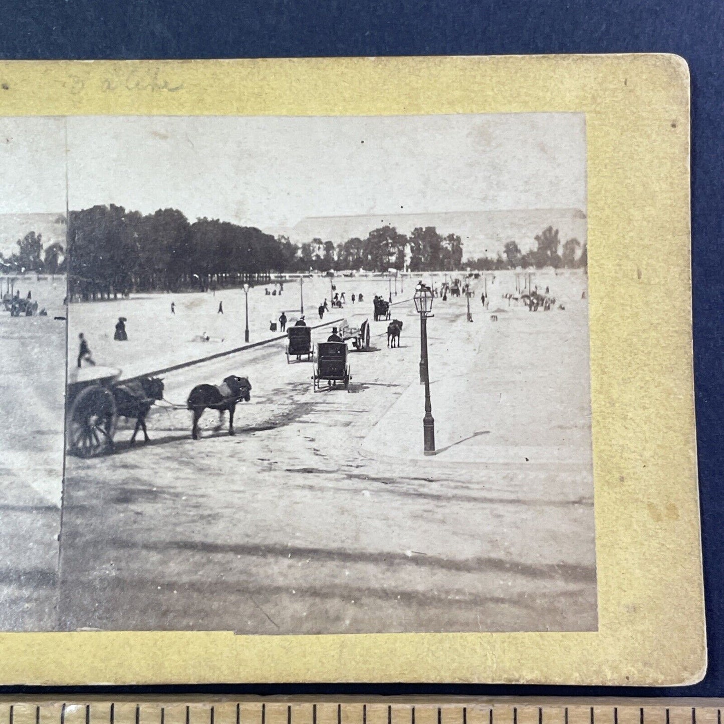 The Road To Les Invalides Paris Stereoview Tomb Of Napoleon Antique c1860 X2703