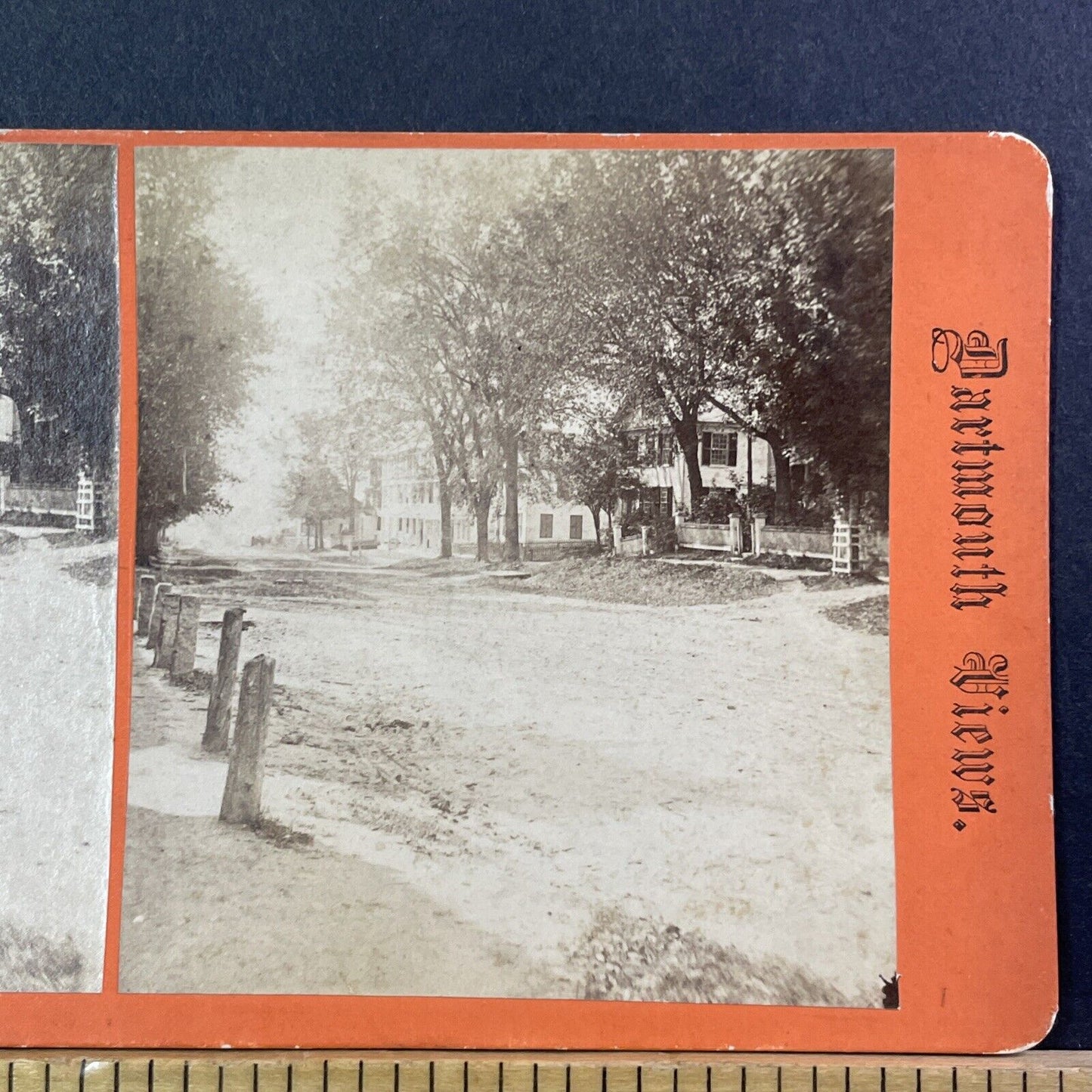 Hanover NH Hotel View Stereoview Photo Card Henry Osgood Bly Antique c1869 X967