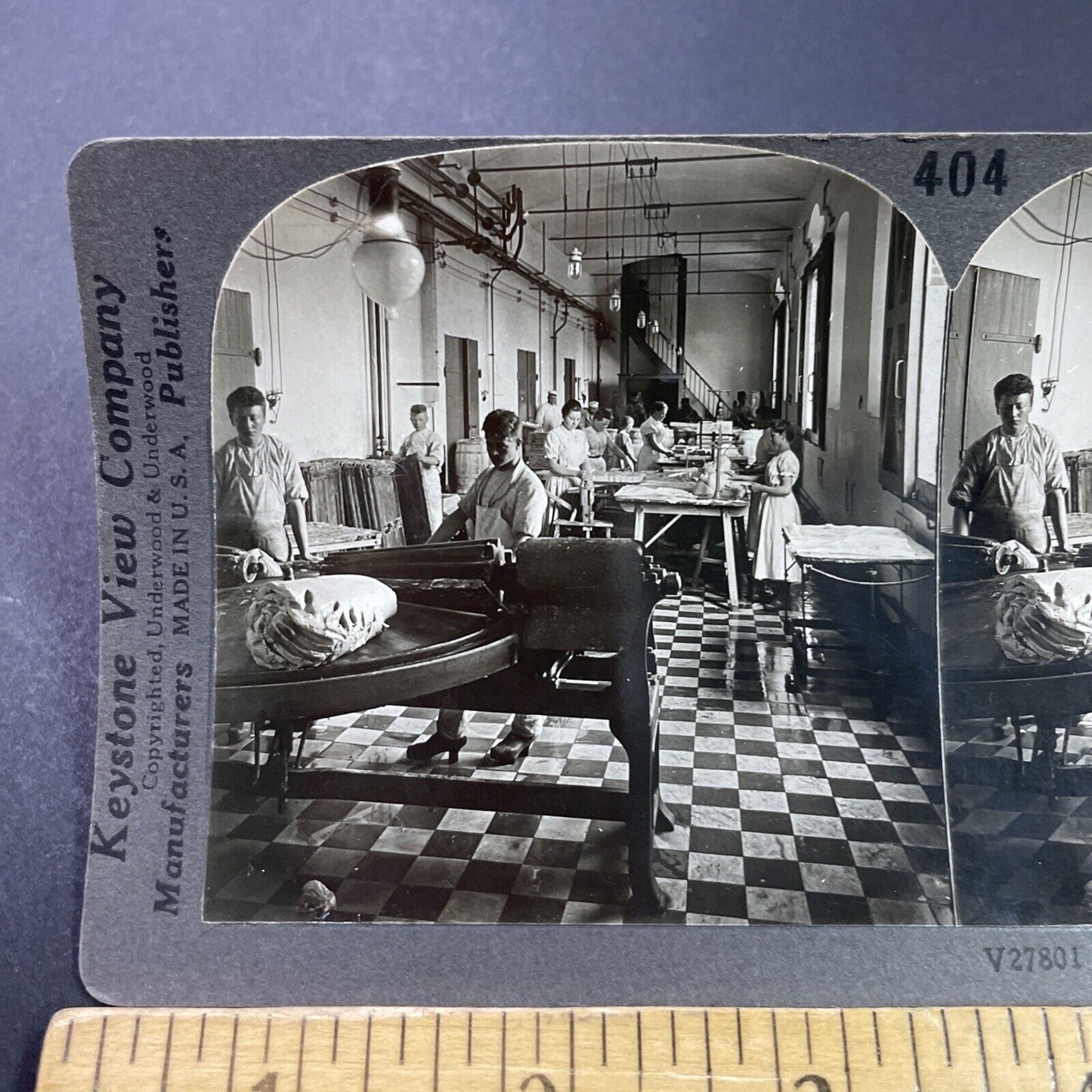 Antique 1910s Hasley Denmark Dairy Butter Factory Stereoview Photo Card P3758