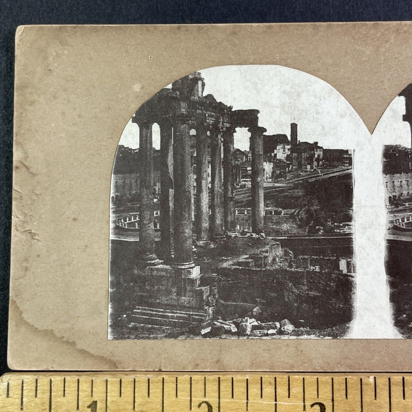 Ruins Of The Acropolis Unexcavated Athens Stereoview Antique c1852 X1889