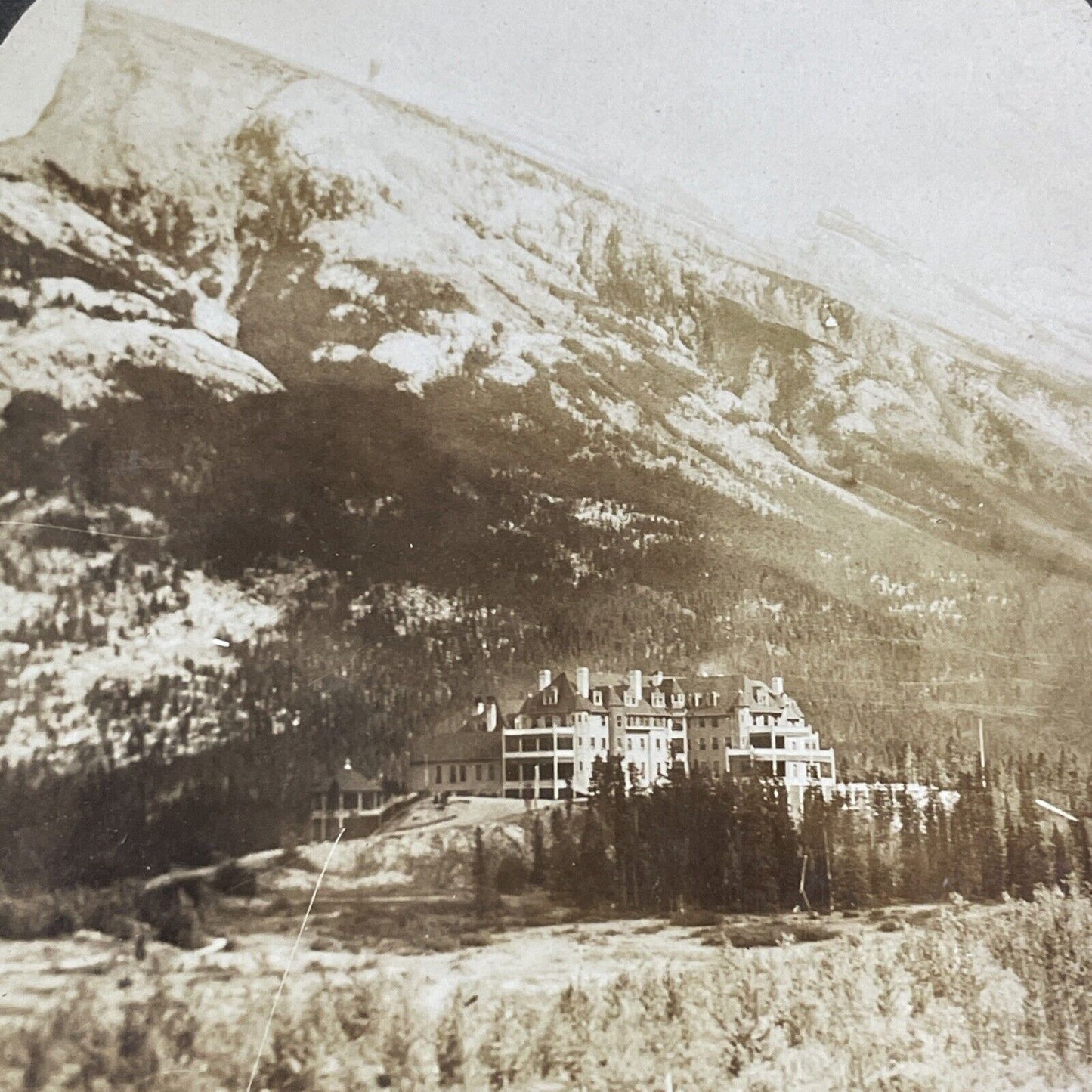 Banff Springs Hotel Alberta Canada Stereoview CPR Rail Views c1890s Y2120