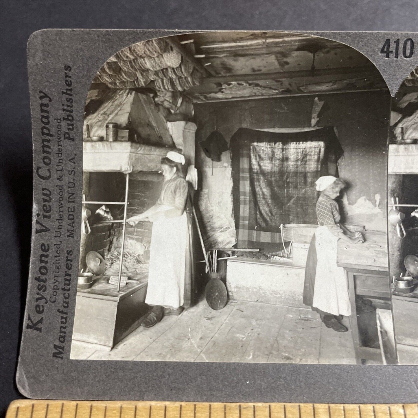 Antique 1910s Traditional Norwegian Women In Norway Stereoview Photo Card P5075