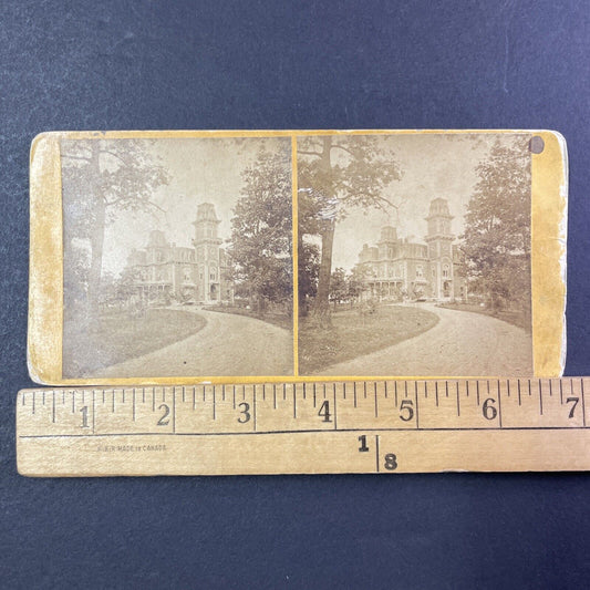 Terrace Hill Des Moines Iowa Stereoview Benjamin F Allen Antique c1870 X2551